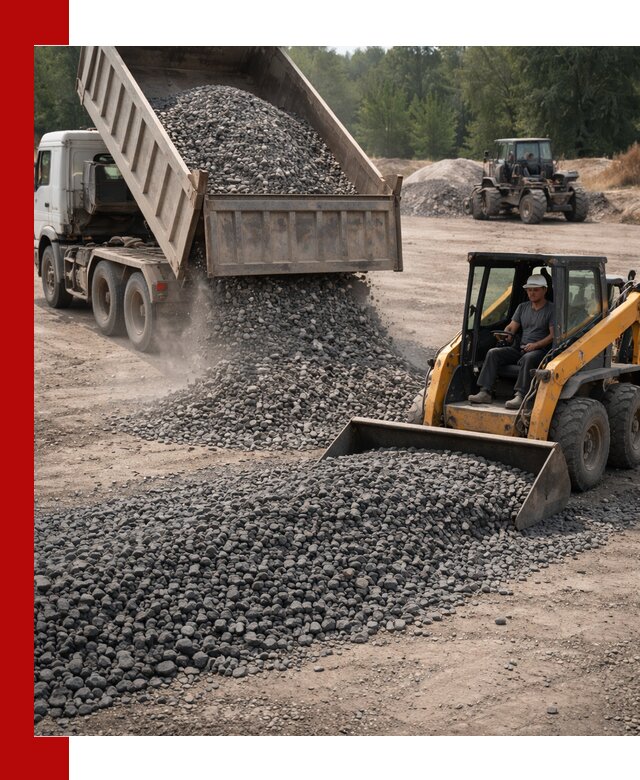 Гранитный щебень фракция 40-70 с доставкой в Красном Сулине