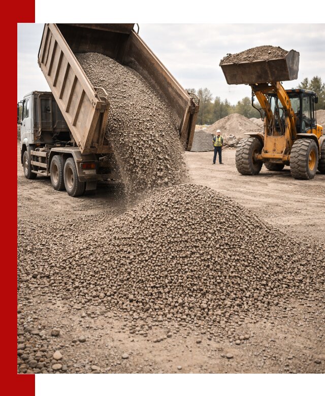 Гравийный щебень фракция 3–10 с доставкой в Красном Сулине