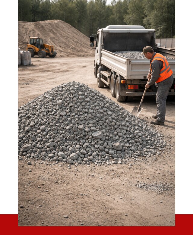 Гравийный щебень фракция 5-10 в Красном Сулине от 2245 р. | ПРОНЕРУДКрл