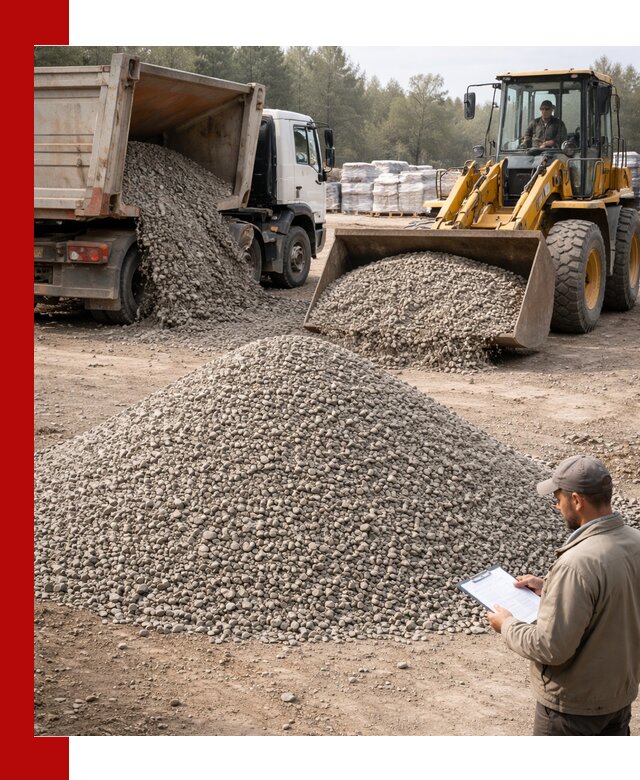 Гравийный щебень фракция 5–10 с доставкой в Красном Сулине