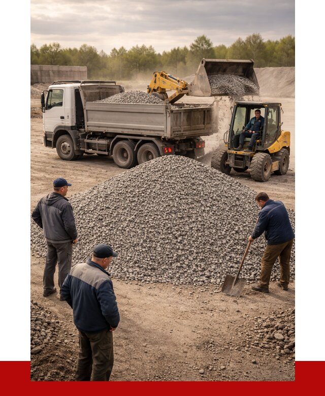 Гравийный щебень фракция 5-20 в Красном Сулине от 2449 р. ПРОНЕРУДКрл