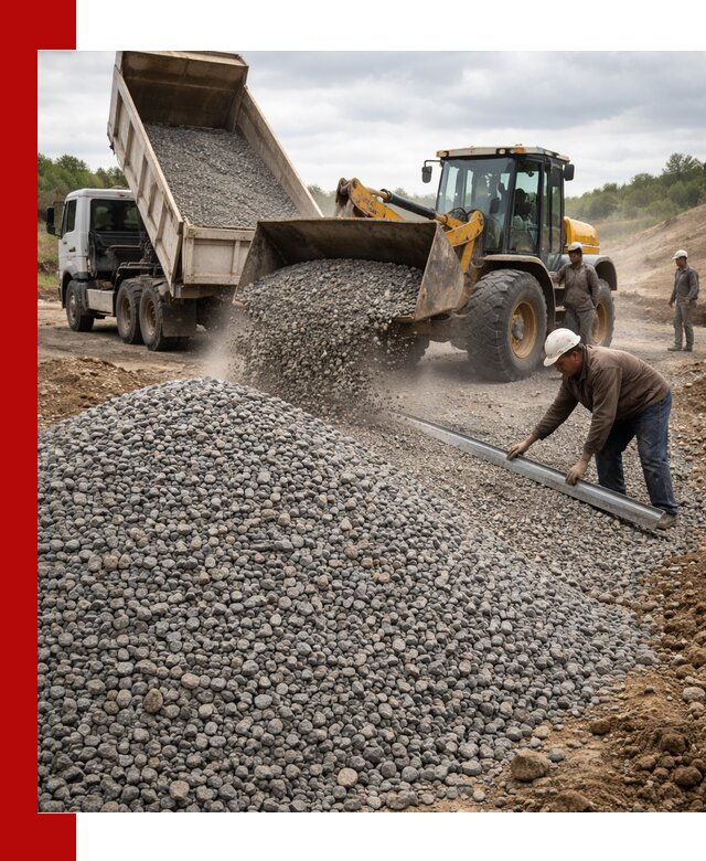 Гравийный щебень фракция 5-20 с доставкой в Красном Сулине