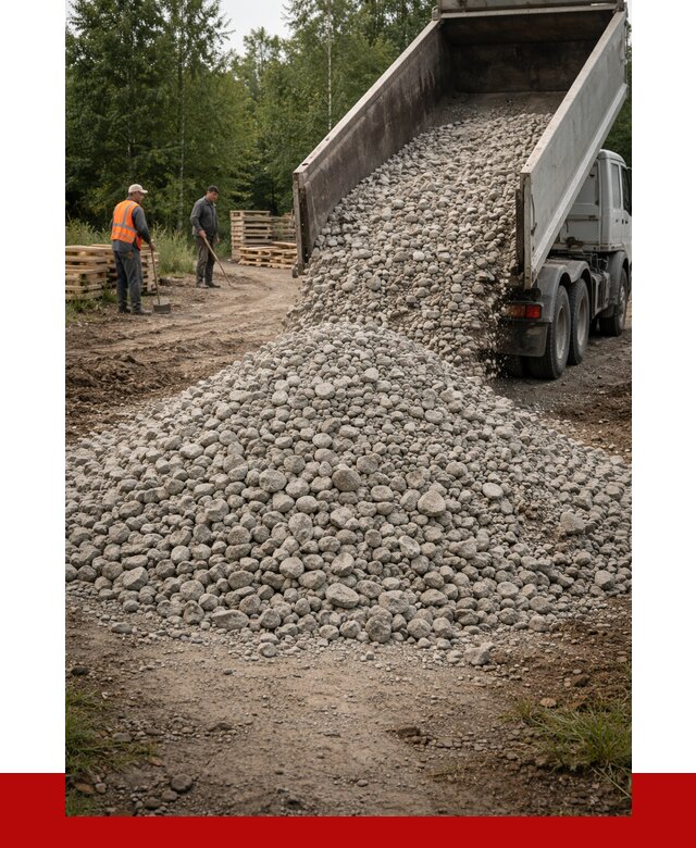 гравийный щебень фракция 70-120 в Красном Сулине от 2500 р. ПРОНЕРУДКрл