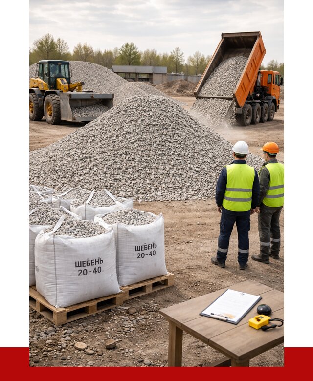 Известняковый щебень 20-40 в Красном Сулине от 2143 р. ПРОНЕРУДКрл