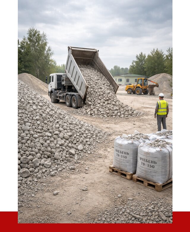 Известняковый щебень фракция 70-150 в Красном Сулине от 1276 р. | ПРОНЕРУДКрл