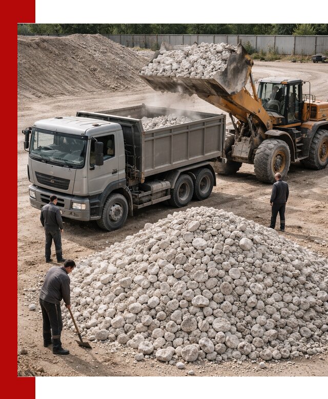 Известняковый щебень фракция 70–150 с доставкой в Красном Сулине