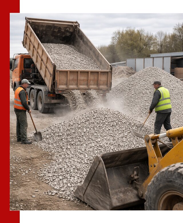 Доломитовый щебень фракции 5-20 с доставкой в Красном Сулине