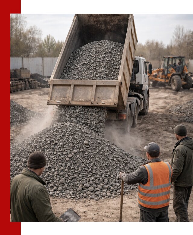 Доставка шлакового щебня в удобные сроки по выгодной цене в Красном Сулине