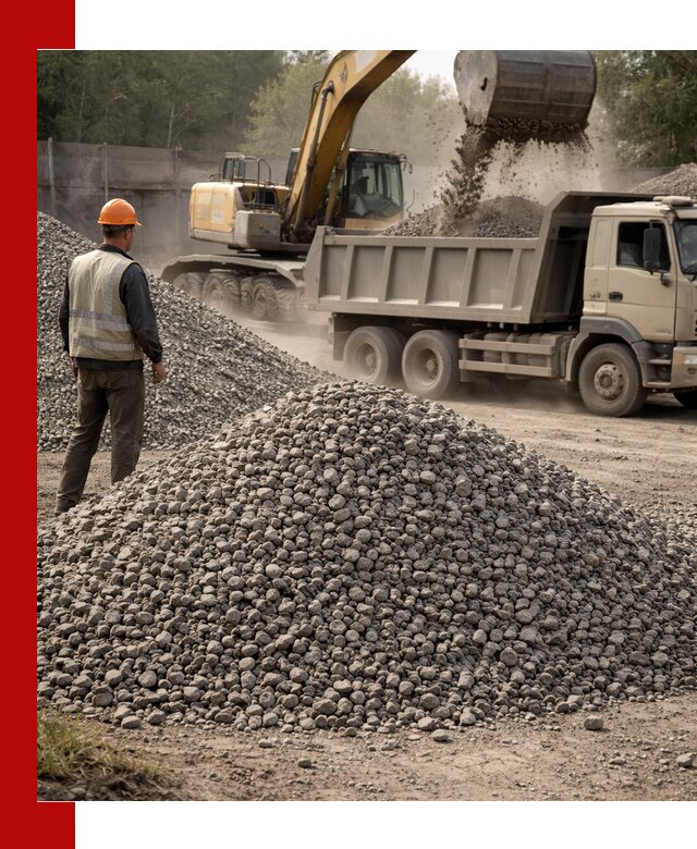 Шлаковый щебень фракция 5-20 с доставкой в Красном Сулине