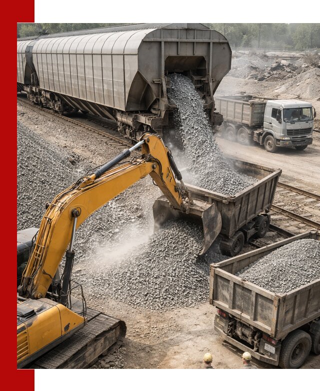 Доставка железнодорожного щебня в Красном Сулине крупными партиями быстрого отгруза