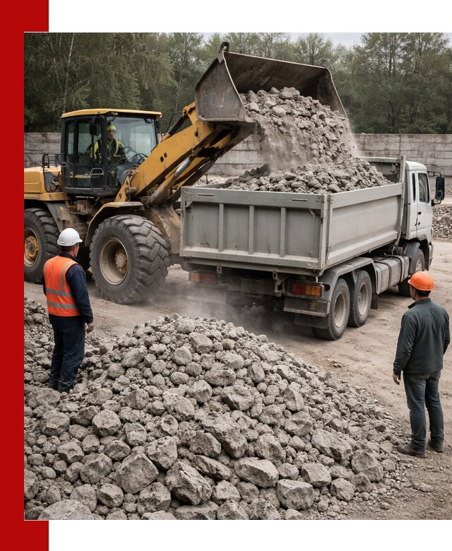 Вторичный щебень фракция 70–150 в Красном Сулине с доставкой