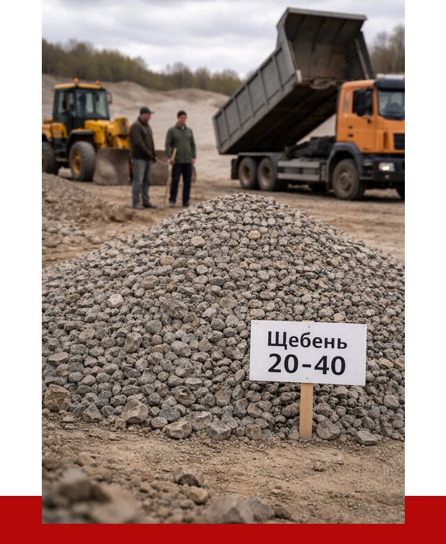 Бетонный щебень фракция 20-40 в Красном Сулине от 2500 р. | ПРОНЕРУДКрл