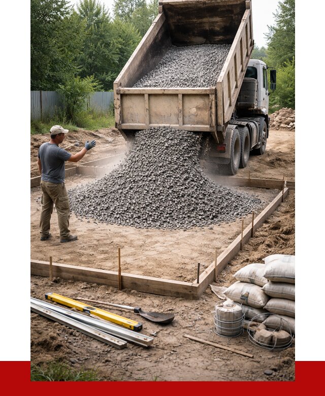 Купить щебень для фундамента в Красном Сулине от 4593 р. | ПРОНЕРУДКрл