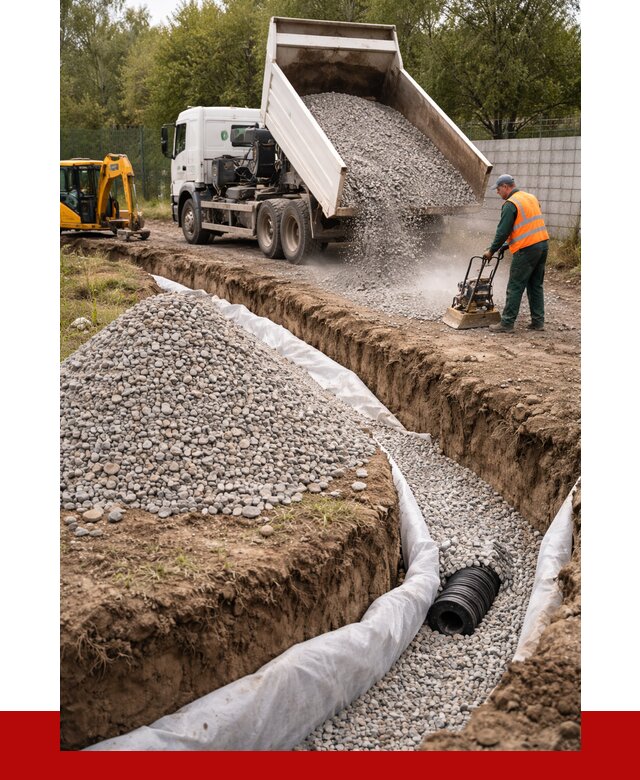 Щебень для дренажа в Красном Сулине от 1888 р., ПРОНЕРУДКрл доставка