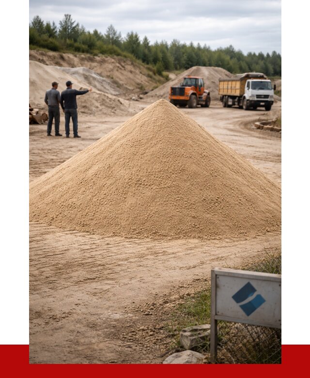 Карьерный песок навалом в Красном Сулине от 1837 р. | ПРОНЕРУДКрл