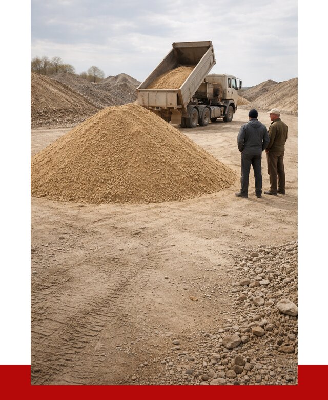 Карьерный песок крупнозернистый в Красном Сулине от 8675 р | ПРОНЕРУДКрл