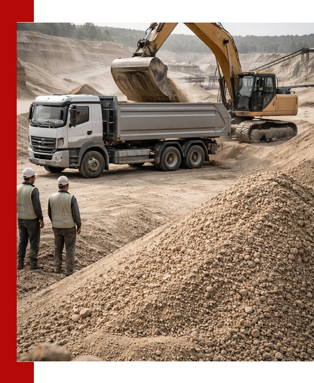 Карьерный крупнозернистый песок с доставкой в Красном Сулине