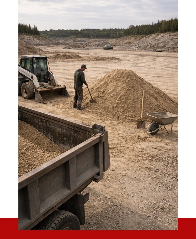 Карьерный песок среднезернистый в Красном Сулине, от 2245 р. ПРОНЕРУДКрл