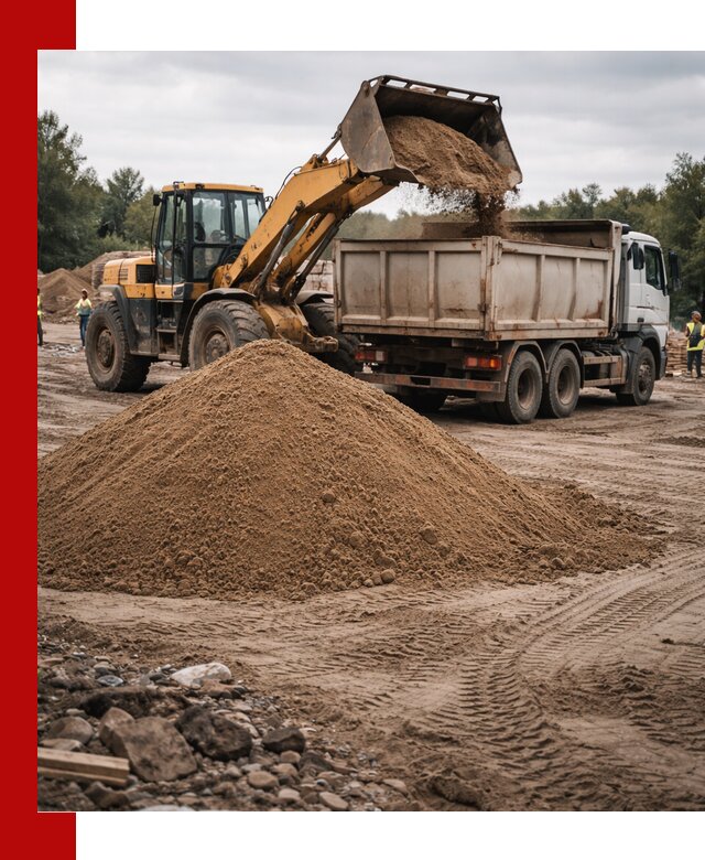 Доставка речного песка навалом в Красном Сулине быстро и выгодно