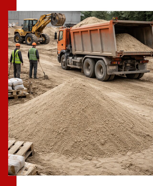 Доставка и продажа мытого речного песка в Красном Сулине