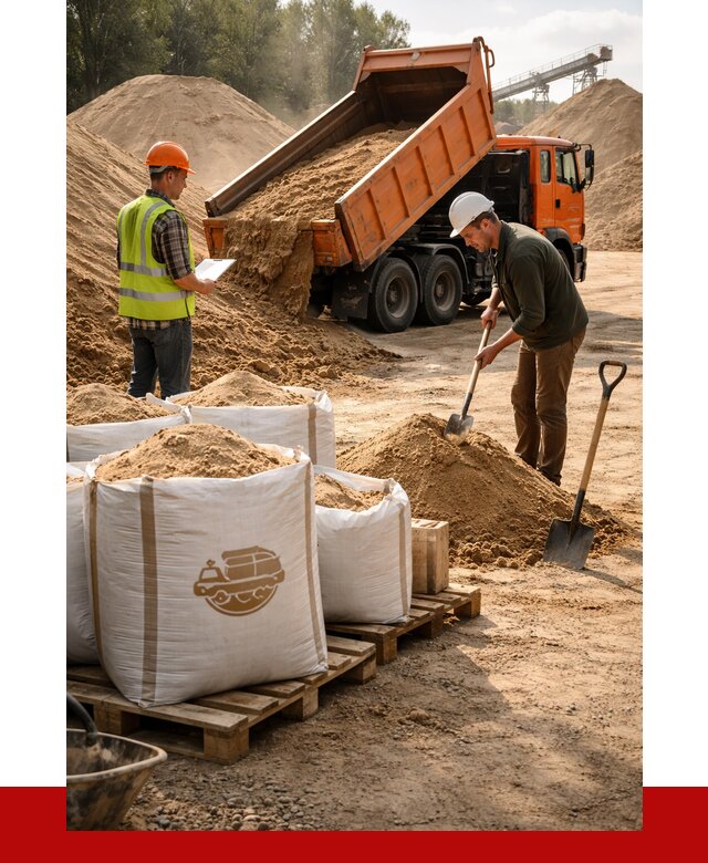 Строительный песок в Красном Сулине от 2245 р. с доставкой, ПРОНЕРУДКрл