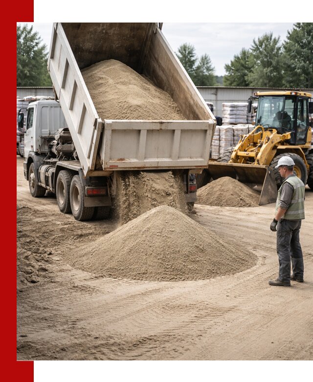 Поставка и доставка песка для бетона в Красном Сулине
