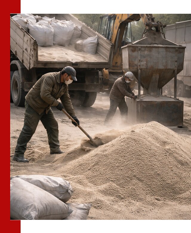 Кварцевый песок для пескоструя в Красном Сулине — доставка и качество