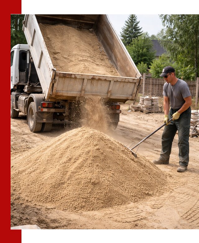 Доставка сухого песка самосвалами в Красном Сулине