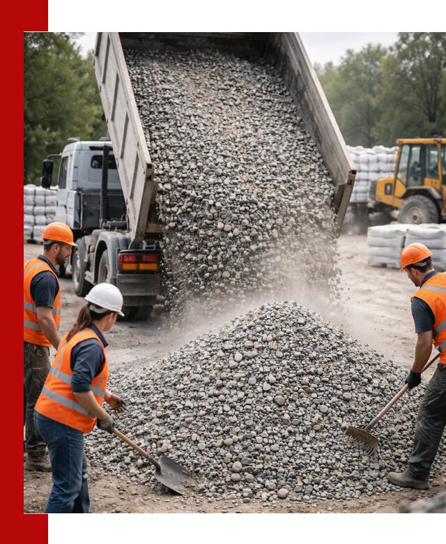 Доставка гравия и камня в Красном Сулине оптом и в розницу