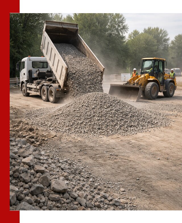 Гравий фракция 5–20 доставка в Красном Сулине оптом и в розницу