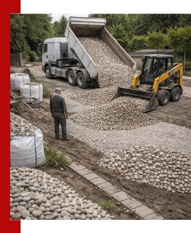 Доставка морской гальки оптом и в розницу в Красном Сулине