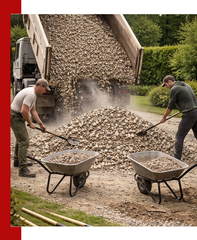 Доставка и продажа декоративной гальки в Красном Сулине