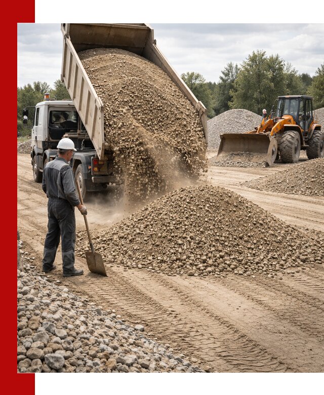 Доставка щпс С3 в Красном Сулине самосвалами и бортовыми грузовиками