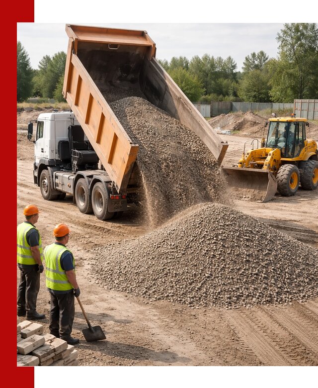 Доставка щебёночно-песчаной смеси ЩПС С7 в Красном Сулине
