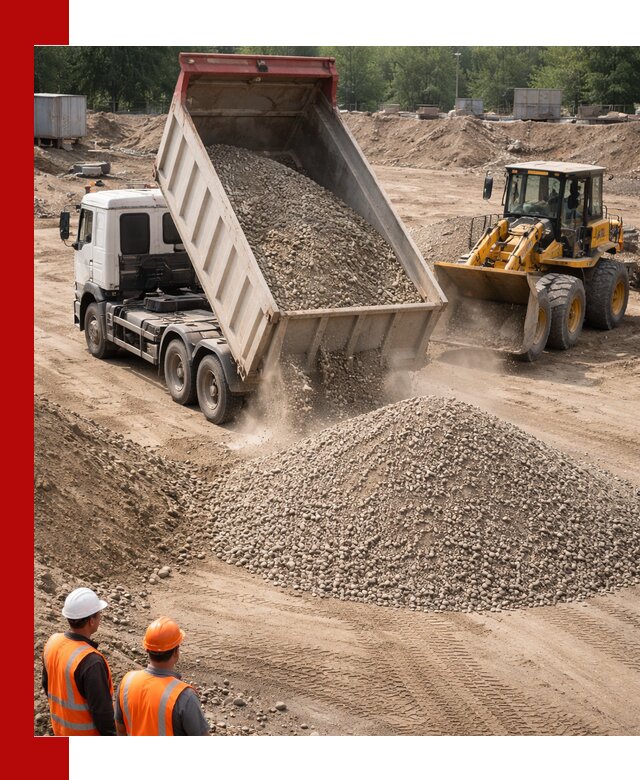 Щебень с песком (ЩГПС С2) с доставкой в Красном Сулине