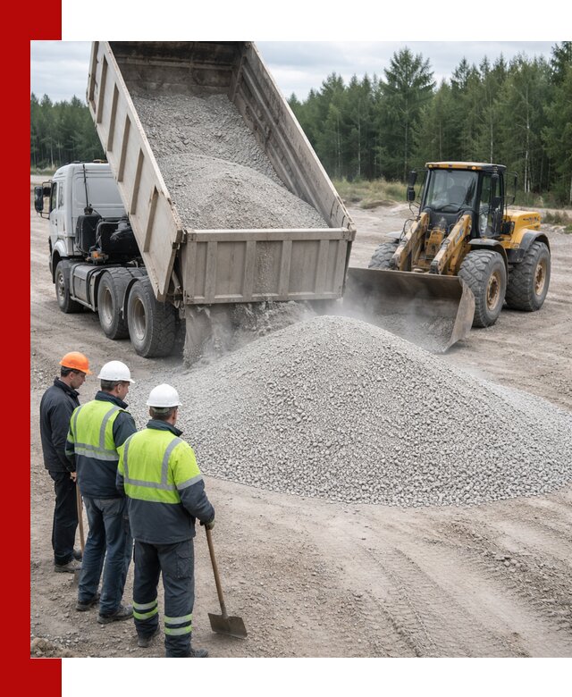 Известняковый отсев 0-5 доставка в Красном Сулине быстро и выгодно