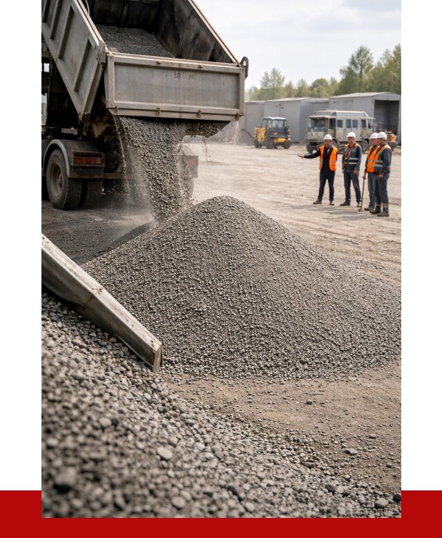 Гравийный отсев 0-5 в Красном Сулине от 1225 р. с доставкой | ПРОНЕРУДКрл