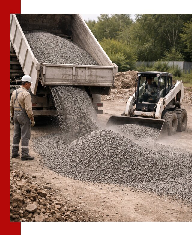 Доставка гравийного отсева 0-5 в Красном Сулине оптом и в розницу