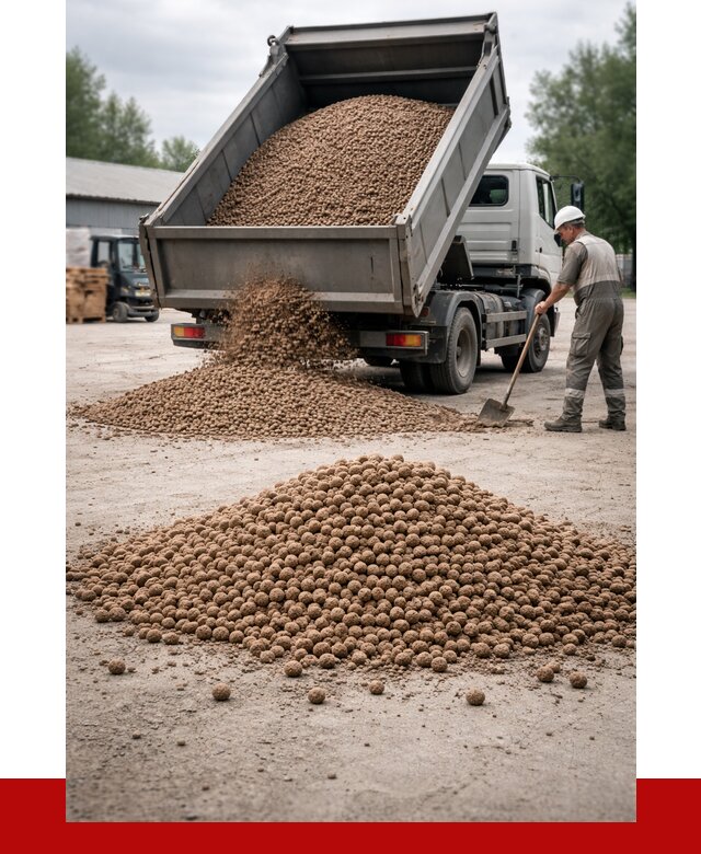 Керамзит с доставкой в Красном Сулине от 4287 р. за м3 | ПРОНЕРУДКрл