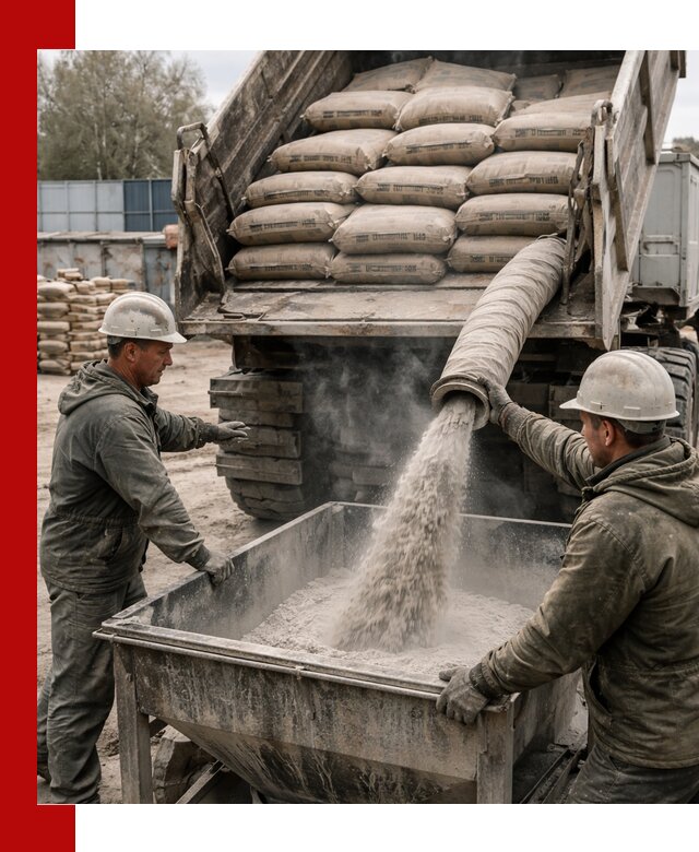 Доставка цемента М400 в Красном Сулине оптом и в розницу