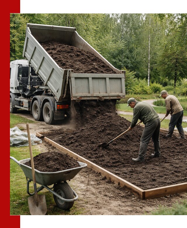 Доставка грунта для озеленения и благоустройства в Красном Сулине