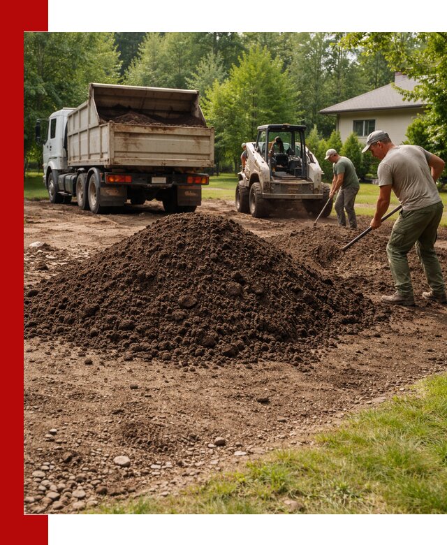 Доставка и укладка грунта для газона в Красном Сулине