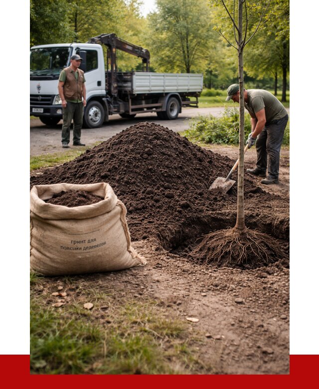 Грунт для посадки деревьев в Красном Сулине от 1225 р. | ПРОНЕРУДКрл