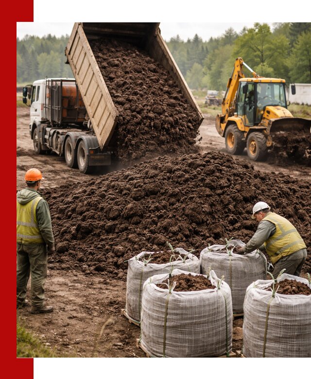 Доставка нейтрального торфа в Красном Сулине оптом и в розницу
