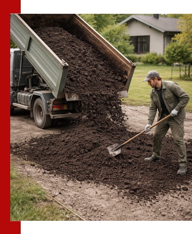 Чернозем для газона с доставкой в Красном Сулине быстро и качественно