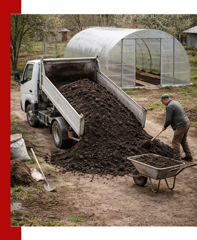 Чернозем для теплицы с доставкой в Красном Сулине