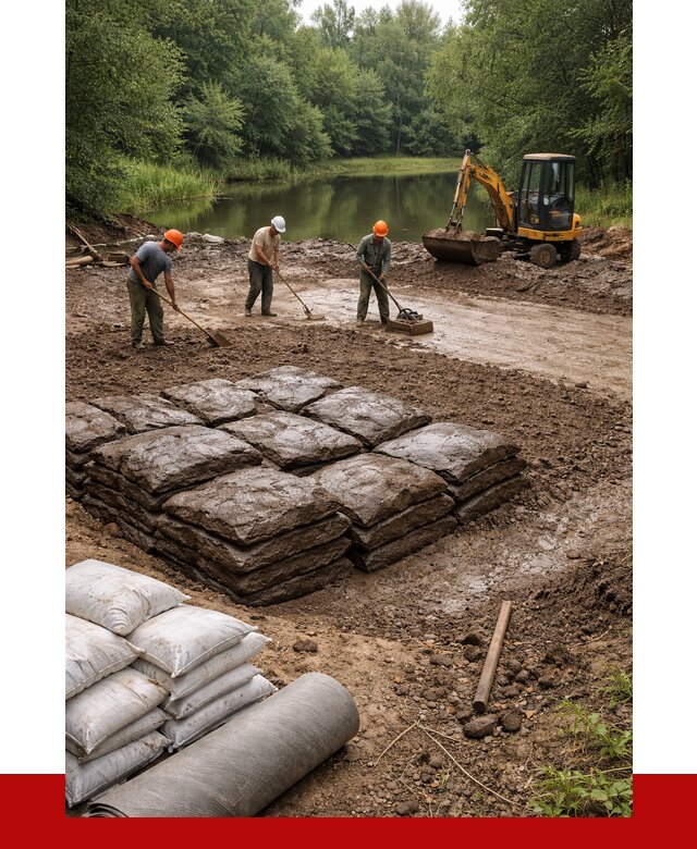 Купить глину для пруда в Красном Сулине от 4593 р. с доставкой | ПРОНЕРУДКрл