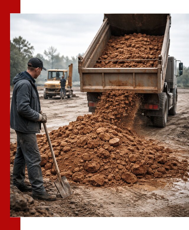 Глина для засыпки в Красном Сулине с доставкой самосвалами