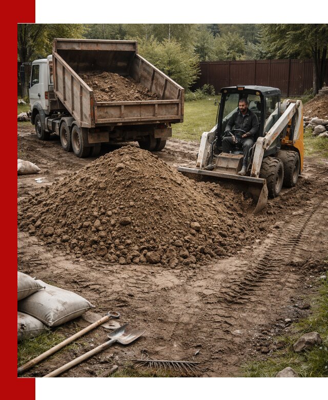 Суглинок для планировки участков в Красном Сулине с доставкой и выгрузкой