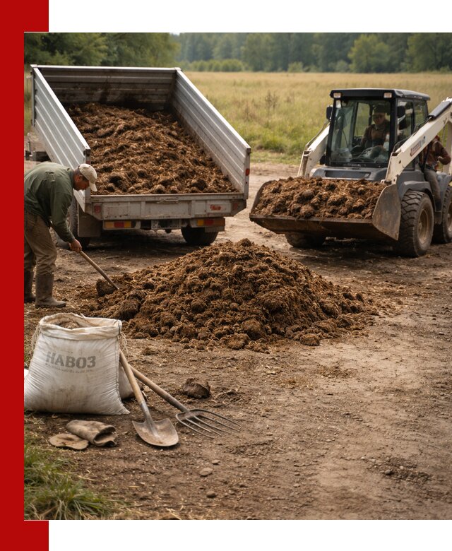 Доставка конского навоза в Красном Сулине с разгрузкой и доставкой на объект